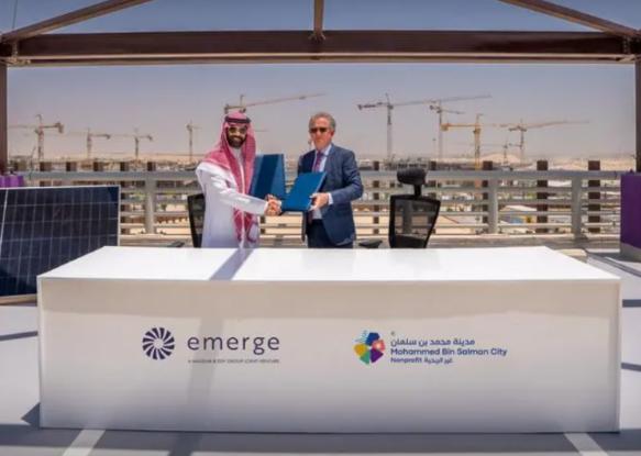 馬斯達爾和法國電力公司的 Emerge 與沙特米斯克城簽署長期太陽能協(xié)議