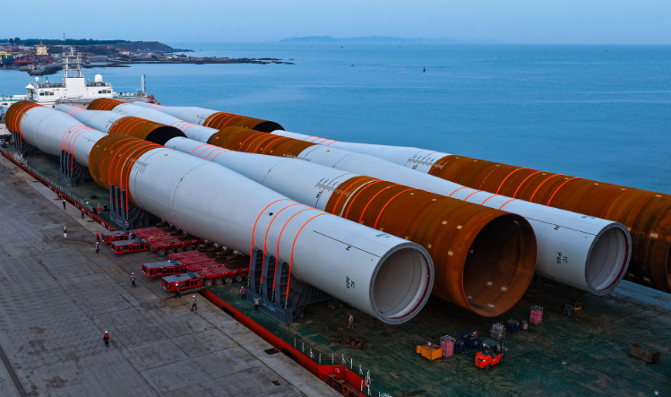 大金重工完成Inch Cape海上風(fēng)電場(chǎng)單樁基礎(chǔ)交付任務(wù)